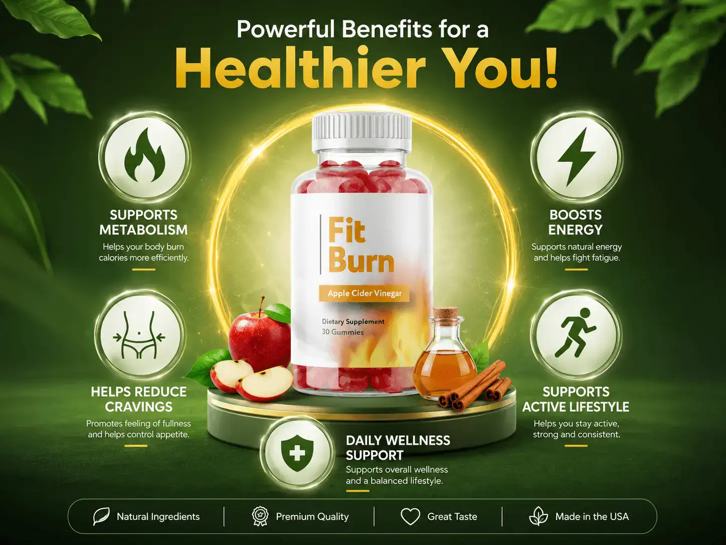 Fit Burn benefits supports metabolism reduces cravings boosts energy plant based